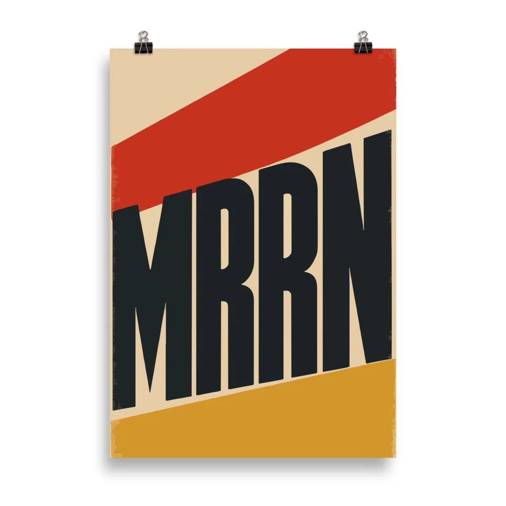 MRRN / ELSEWHERE — London 1928 (ELS-01), mattes Plakat 70 × 100 cm von Daniel Frei, 2026. / Matte portrait poster, unframed.
