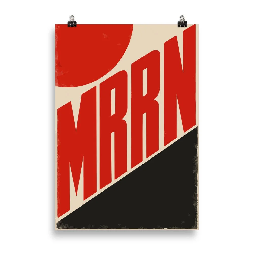 MRRN / ELSEWHERE — Moscow 1932 (ELS-02), mattes Plakat 70 × 100 cm von Daniel Frei, 2026. / Matte portrait poster, unframed.