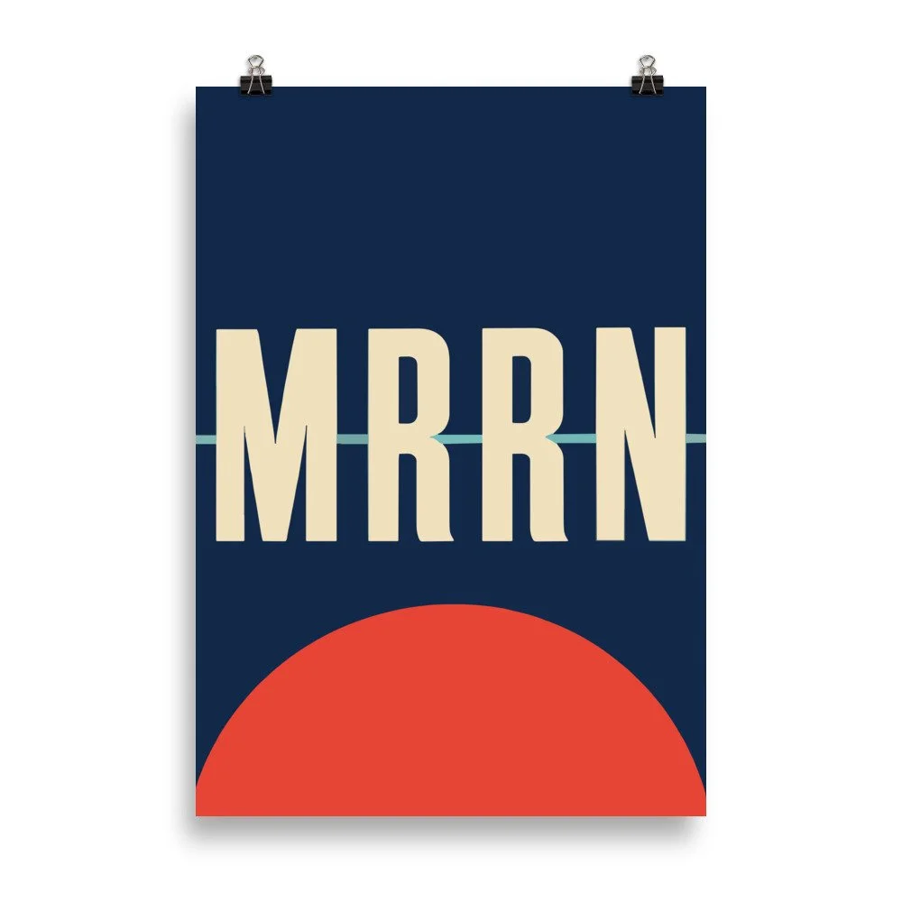 MRRN / ELSEWHERE — Buenos Aires 1947 (ELS-03), mattes Plakat 70 × 100 cm von Daniel Frei, 2026. / Matte portrait poster, unframed.