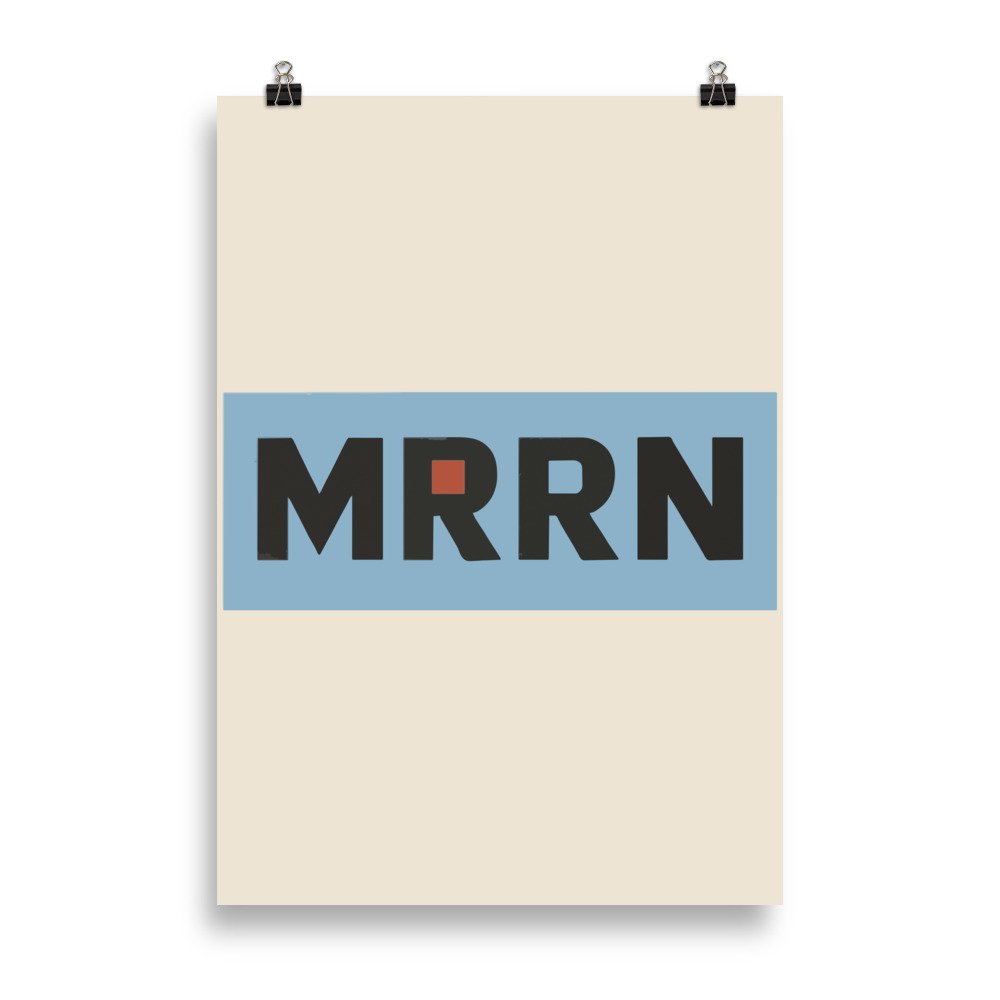 MRRN / ELSEWHERE — Stockholm 1952 (ELS-04), mattes Plakat 70 × 100 cm von Daniel Frei, 2026. / Matte portrait poster, unframed.
