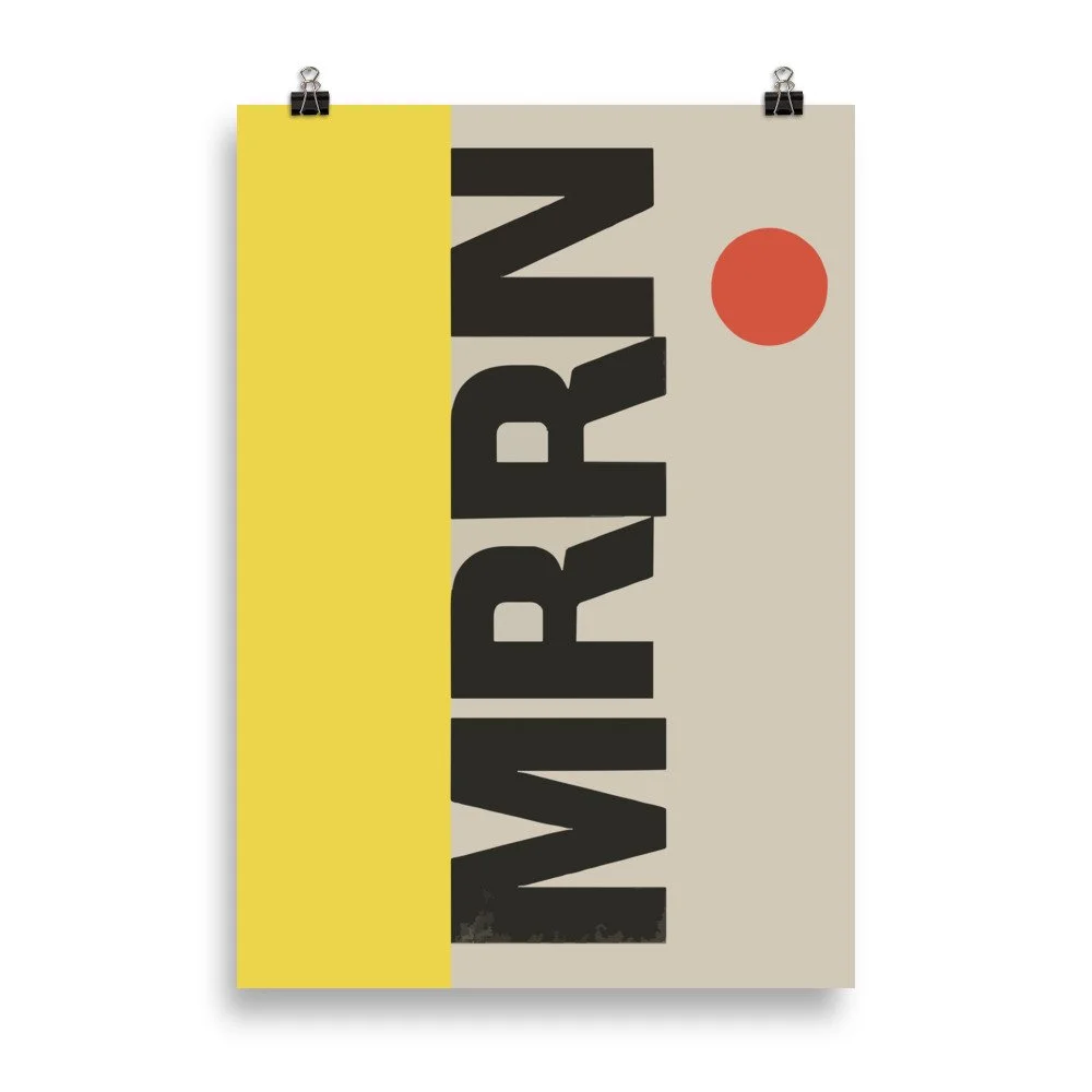 MRRN / ELSEWHERE — Milano 1959 (ELS-07), mattes Plakat 70 × 100 cm von Daniel Frei, 2026. / Matte portrait poster, unframed.