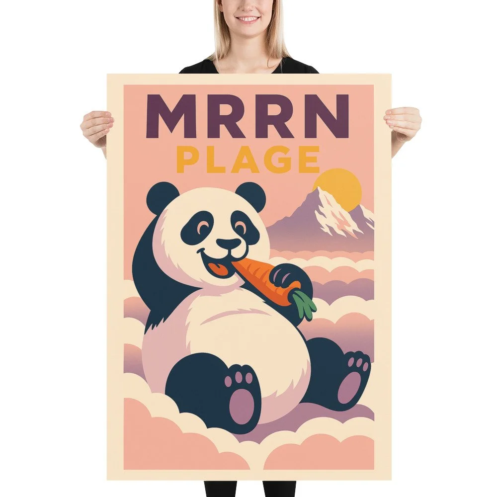 Panda. 70 × 100 cm.