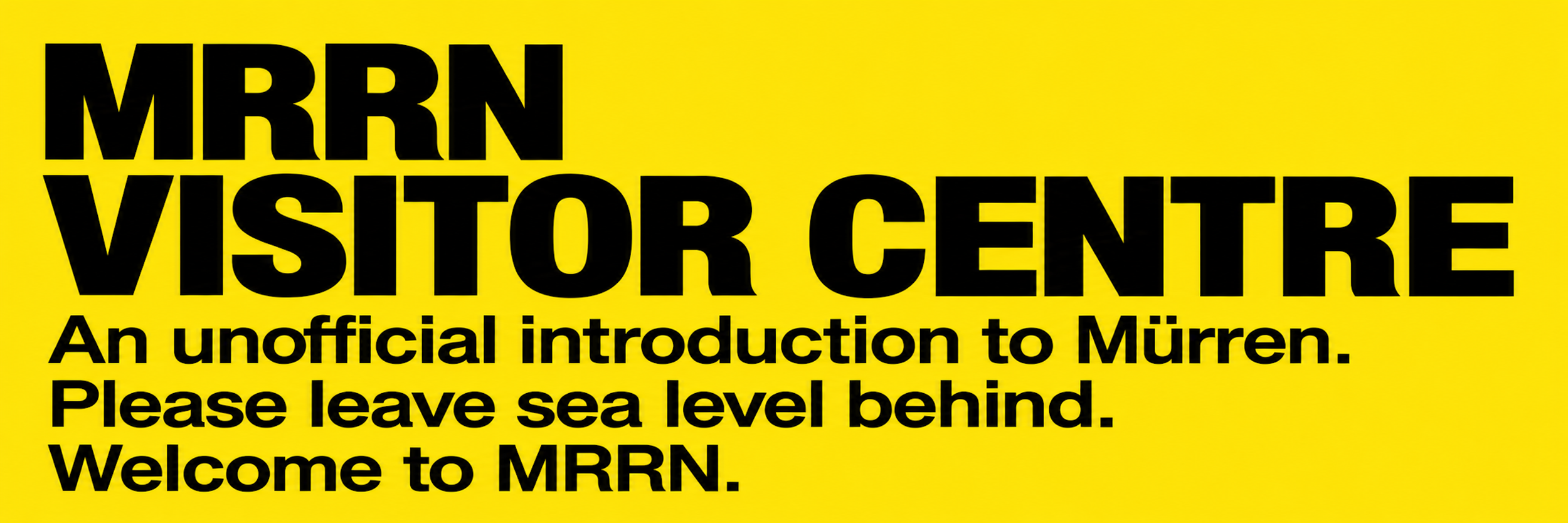 MRRN Visitor Centre: Welcome. Illustration: Daniel Frei