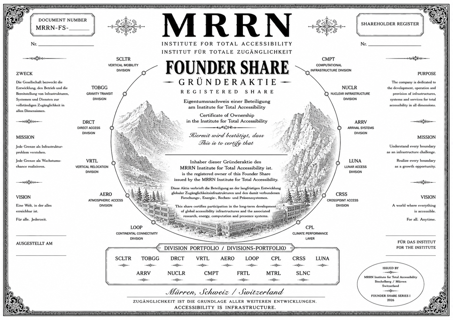 MRRN Institute for Total Accessibility Share. Illustration: Daniel Frei