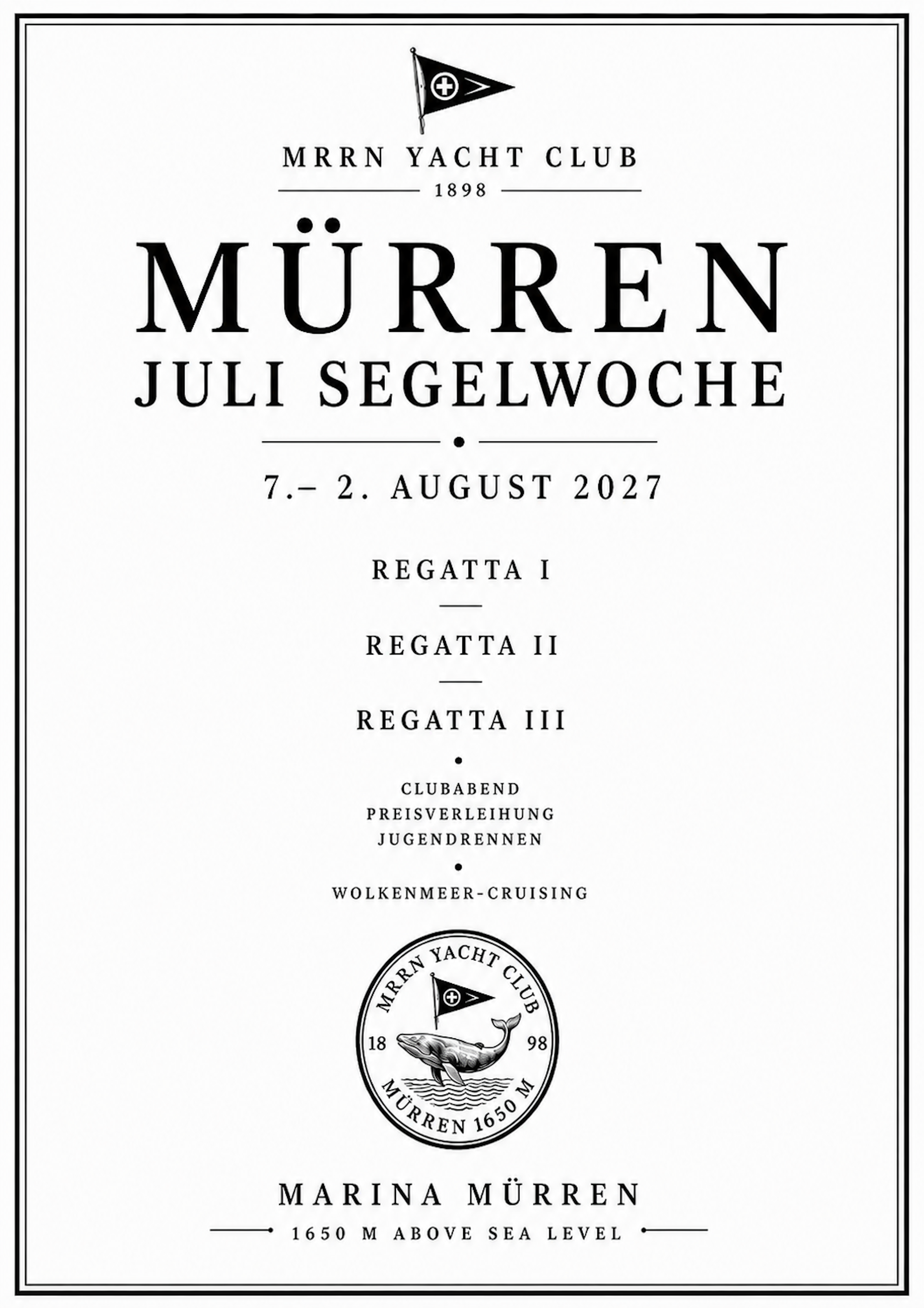 MRRN Yacht Club Juli Segelwoche Illustration: Daniel Frei