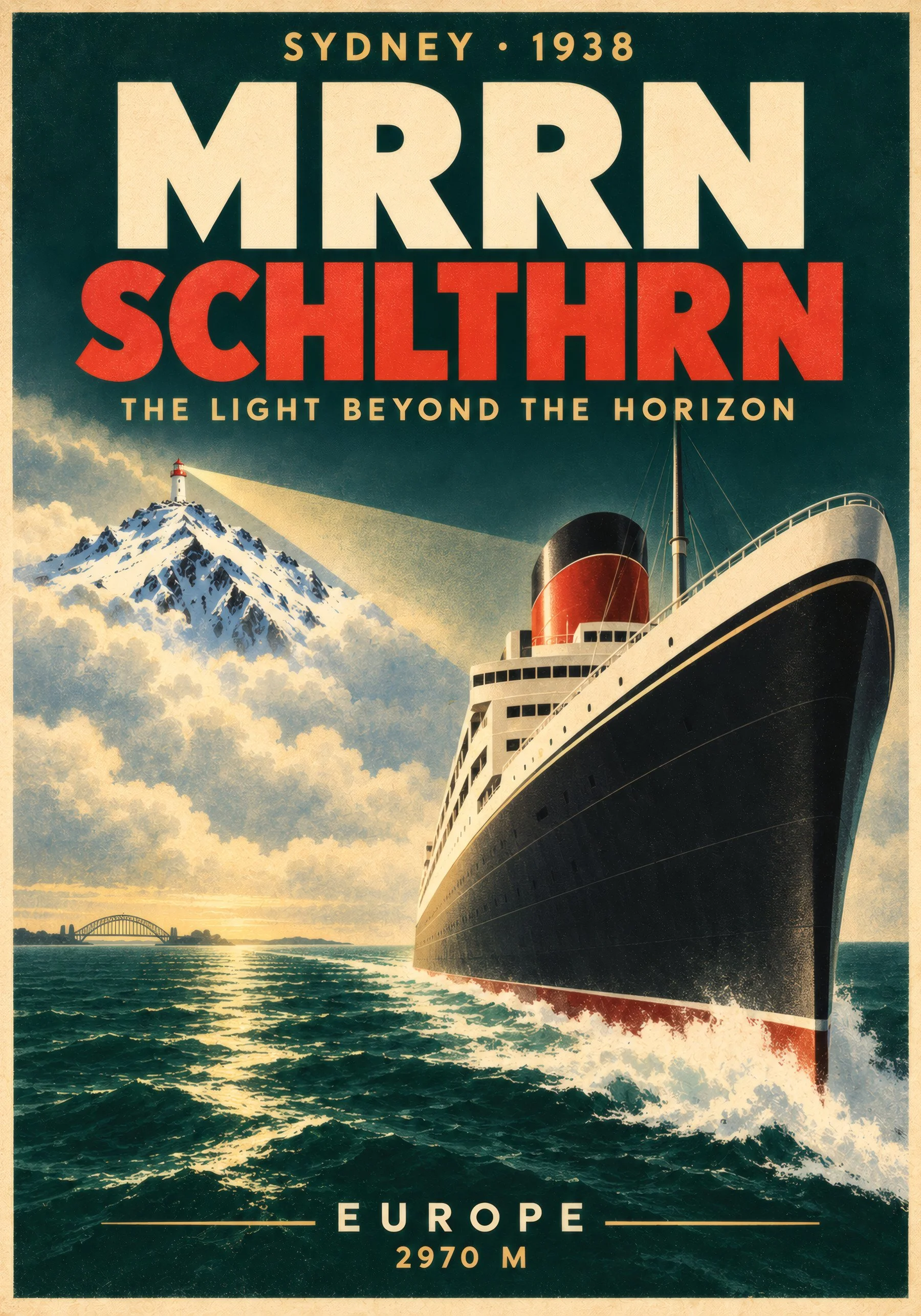 Sydney 1938 · SCHLTHRN Abroad · 70 × 100 cm