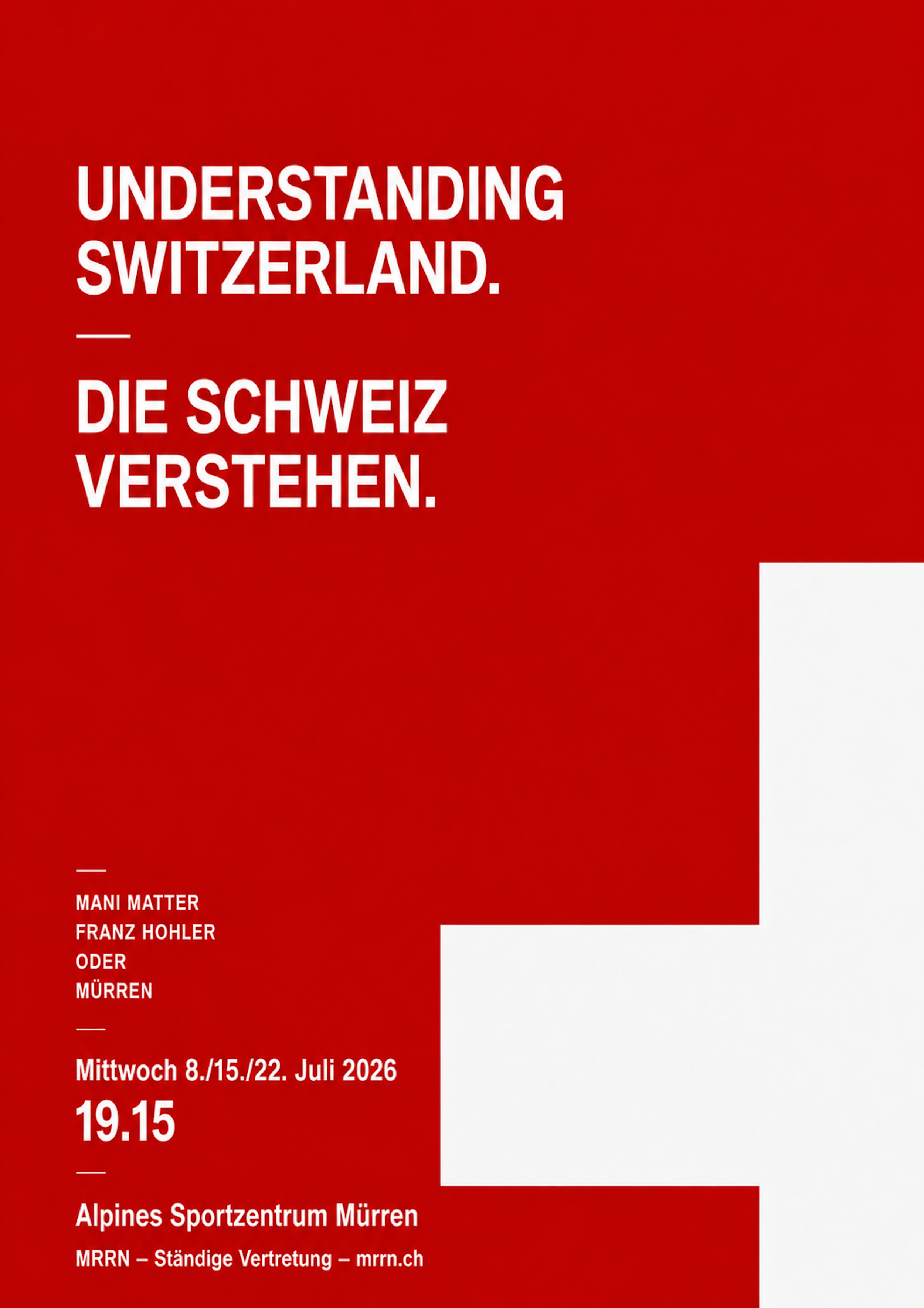 Ständige Vertretung MRRN: Understanding Switzerland | Die Schweiz verstehen.