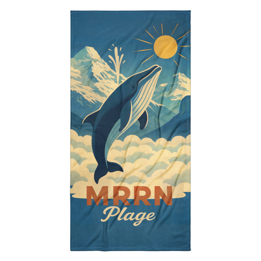 MRRN Plage. Walfisch. Badetuch. Illustration: Daniel Frei
