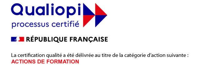 Certificat Qualiopi pour actions de formation de la République Française.
