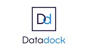 Logo de DataDock avec les lettres 'Dd' stylisées et le nom 'Datadock' en dessous