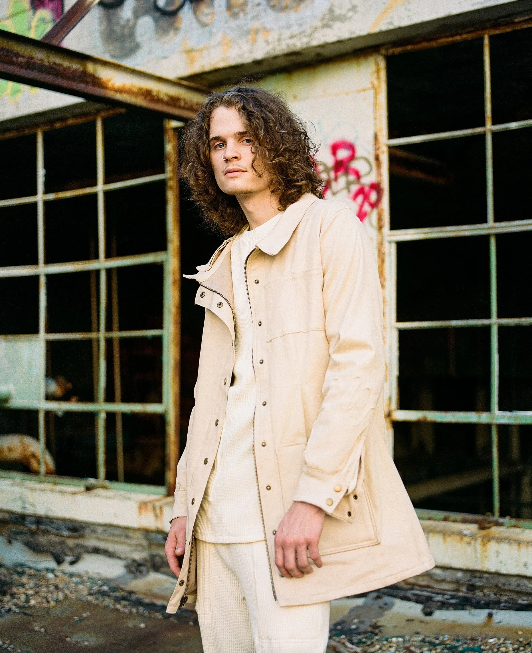 Matt Charles in Beige Duster Jacket Shot by Alessandro Uribe.JPEG