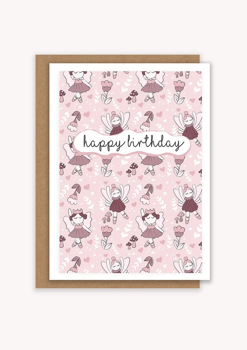 Fairy Garden Birthday Card