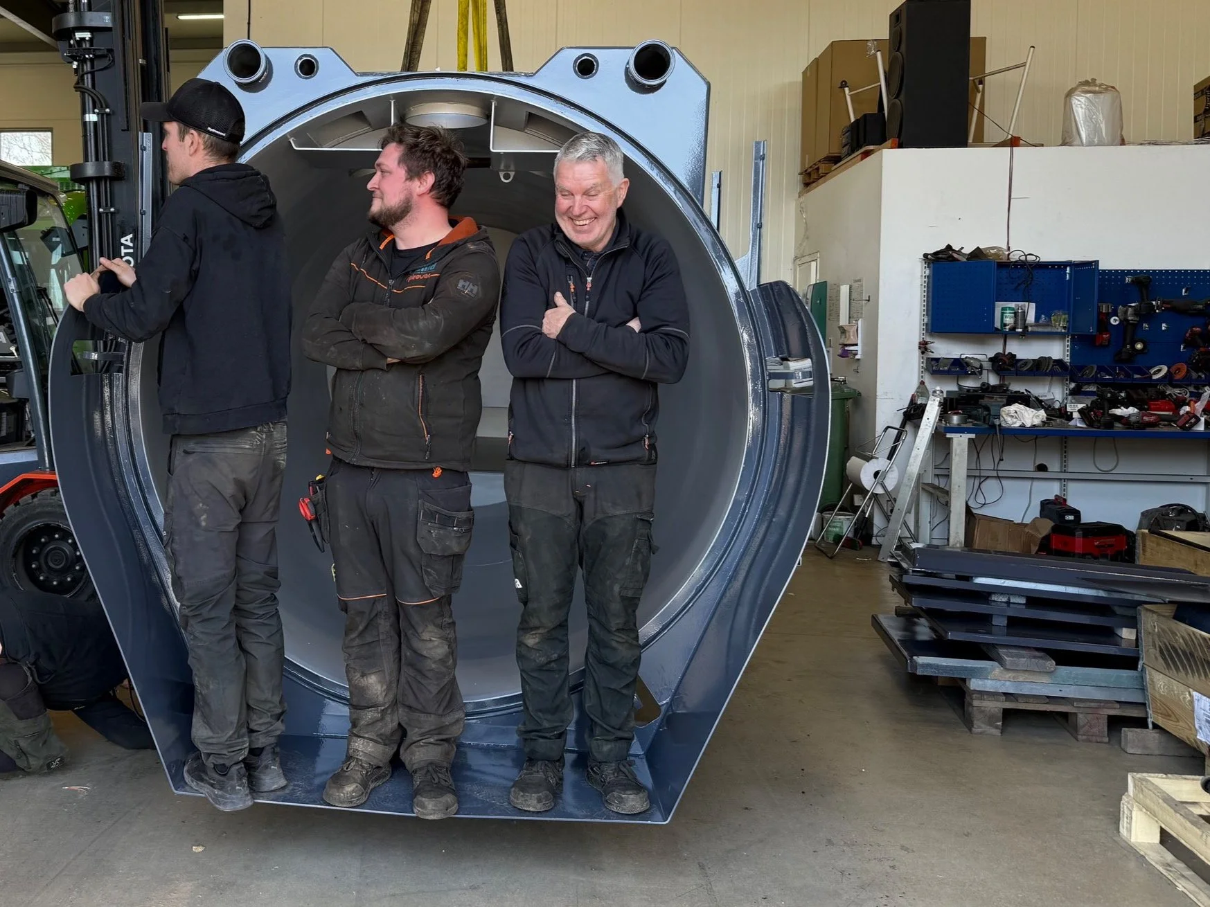 Servicetekniker på Megins.