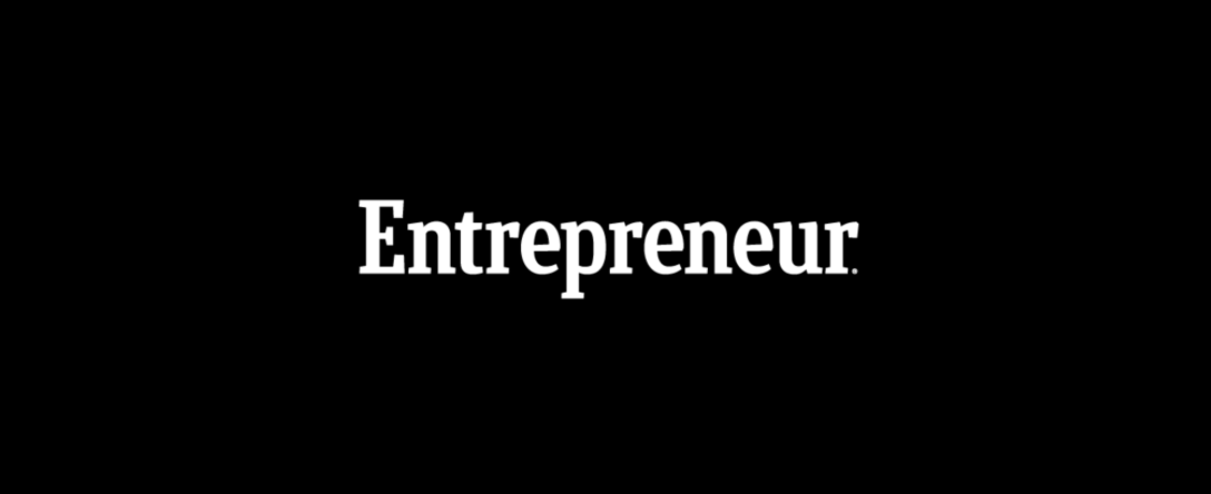 White "Entrepreneur" text on a black background.