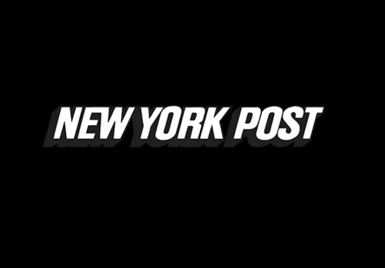 "New York Post" logo on a black background.