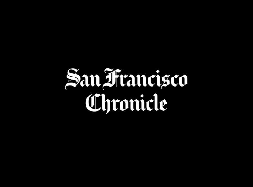 San Francisco Chronicle logo in black and white.