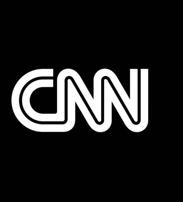 CNN logo in white on a black background