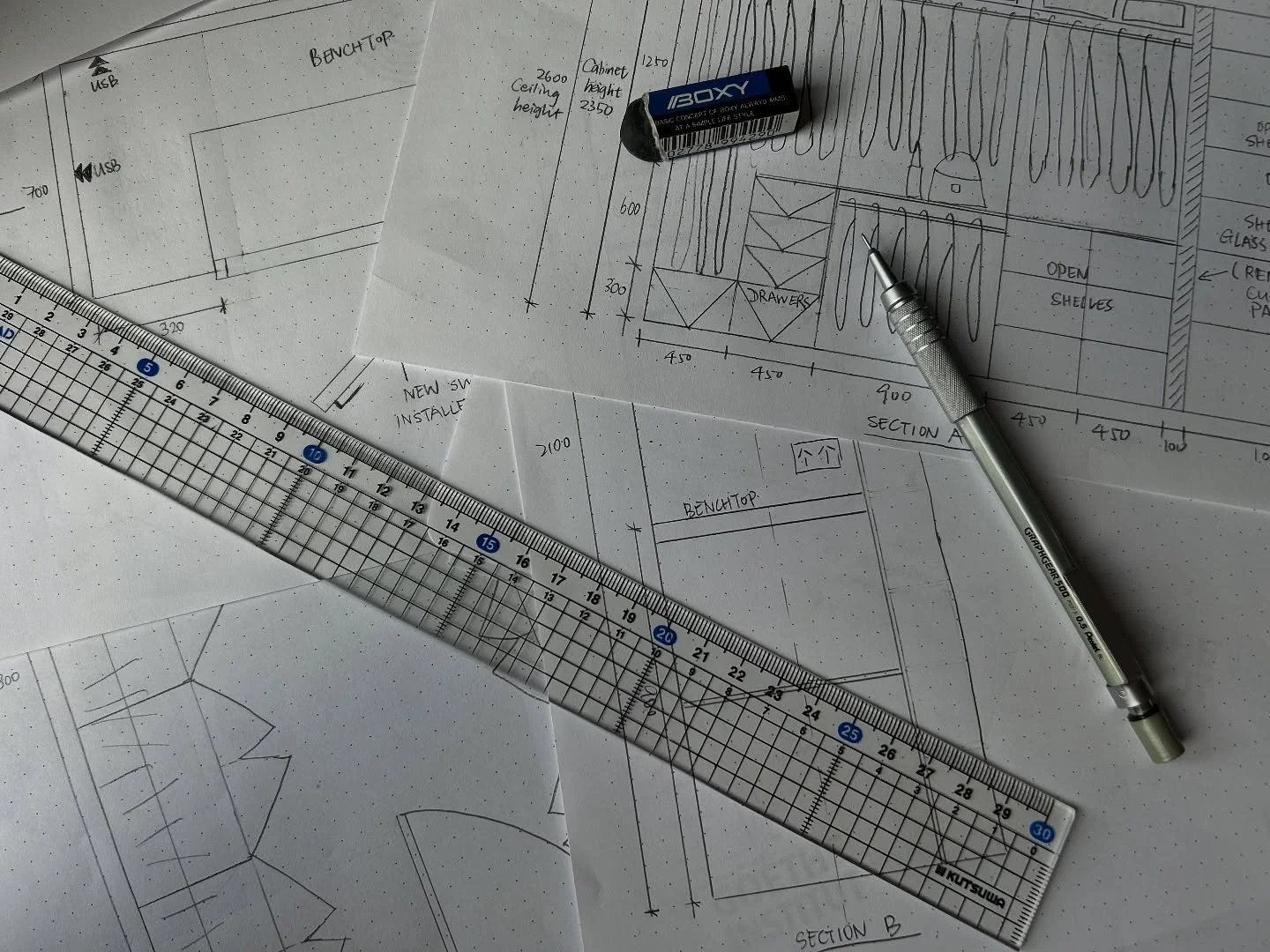 We always go the extra mile for our clients. Before you even decide to work with us, we invest our time and creativity to sketch out your ideas&mdash;completely free of charge. These hand-drawn concepts are our way of making sure we truly understand 