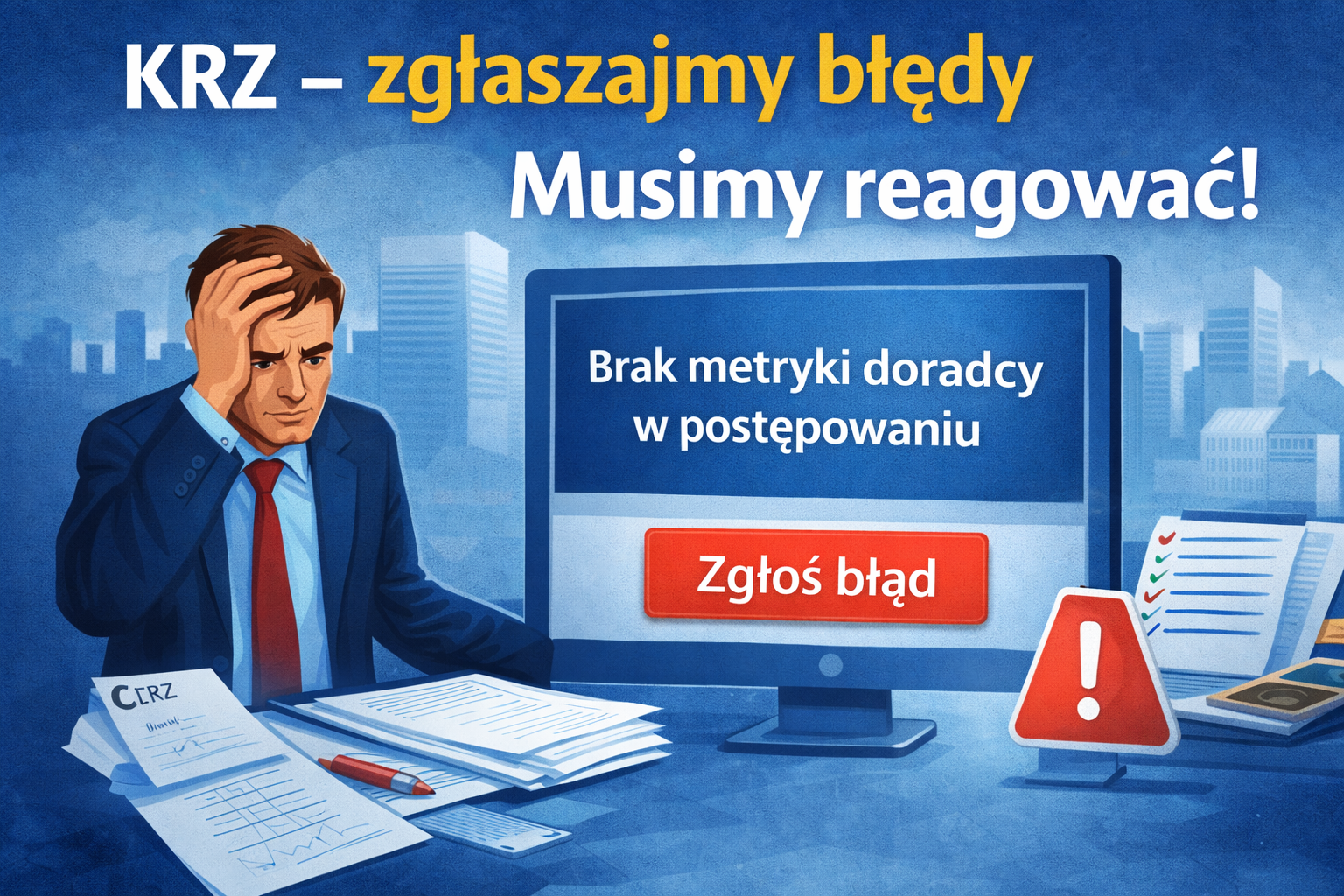 KRZ – zgłaszanie błędów w systemie. Dlaczego doradcy muszą reagować?