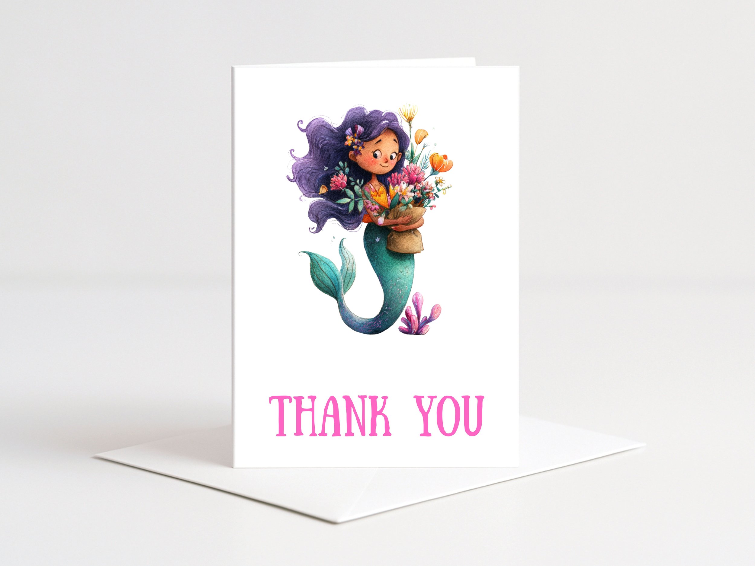 MERMAID THANK YOU CARD