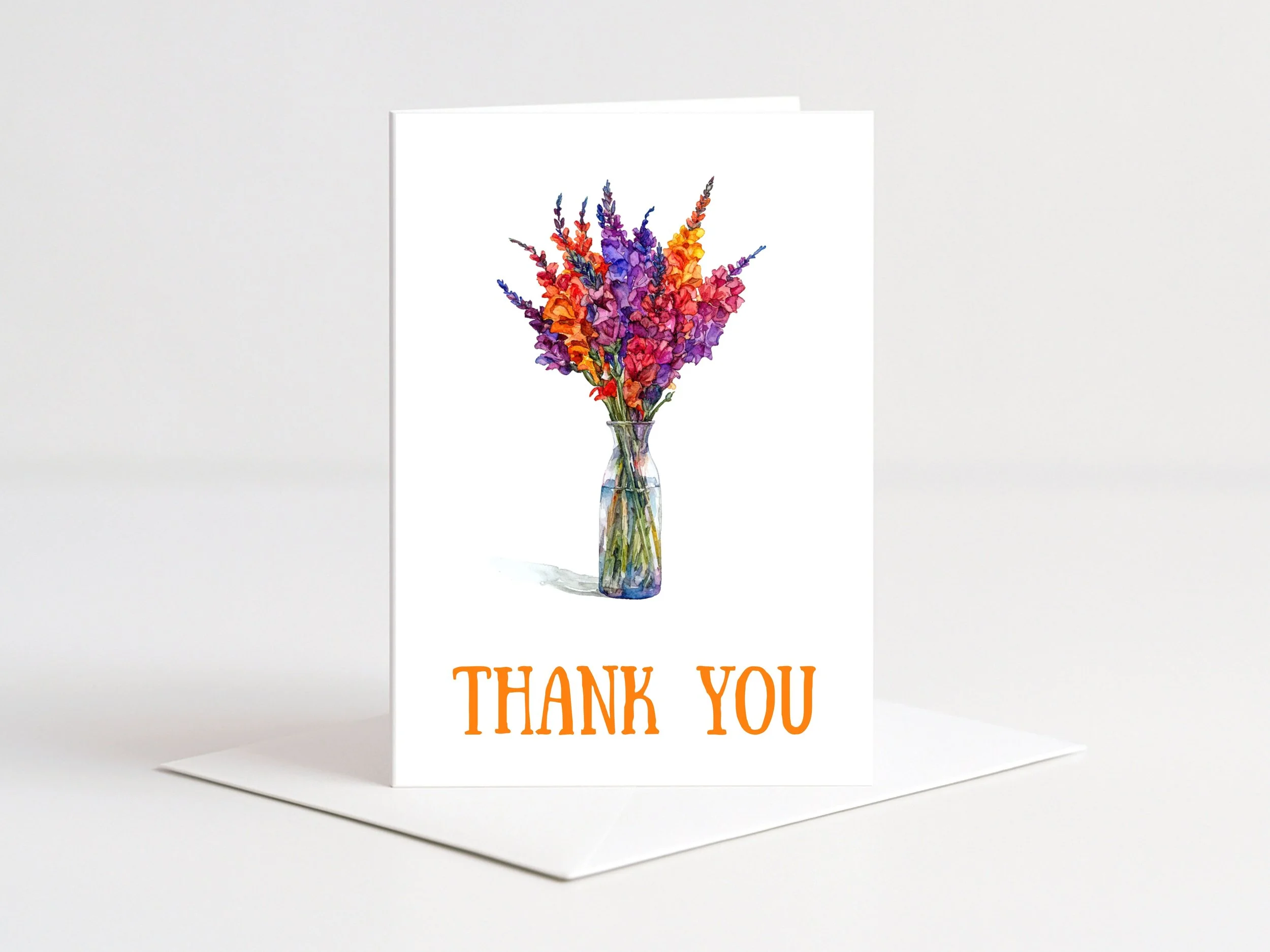 FLOWERS THANK YOU CARD