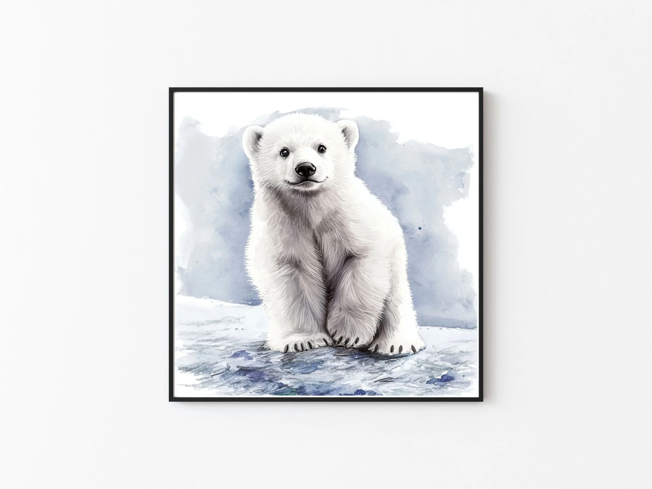 POLAR BEAR NURSERY PRINT