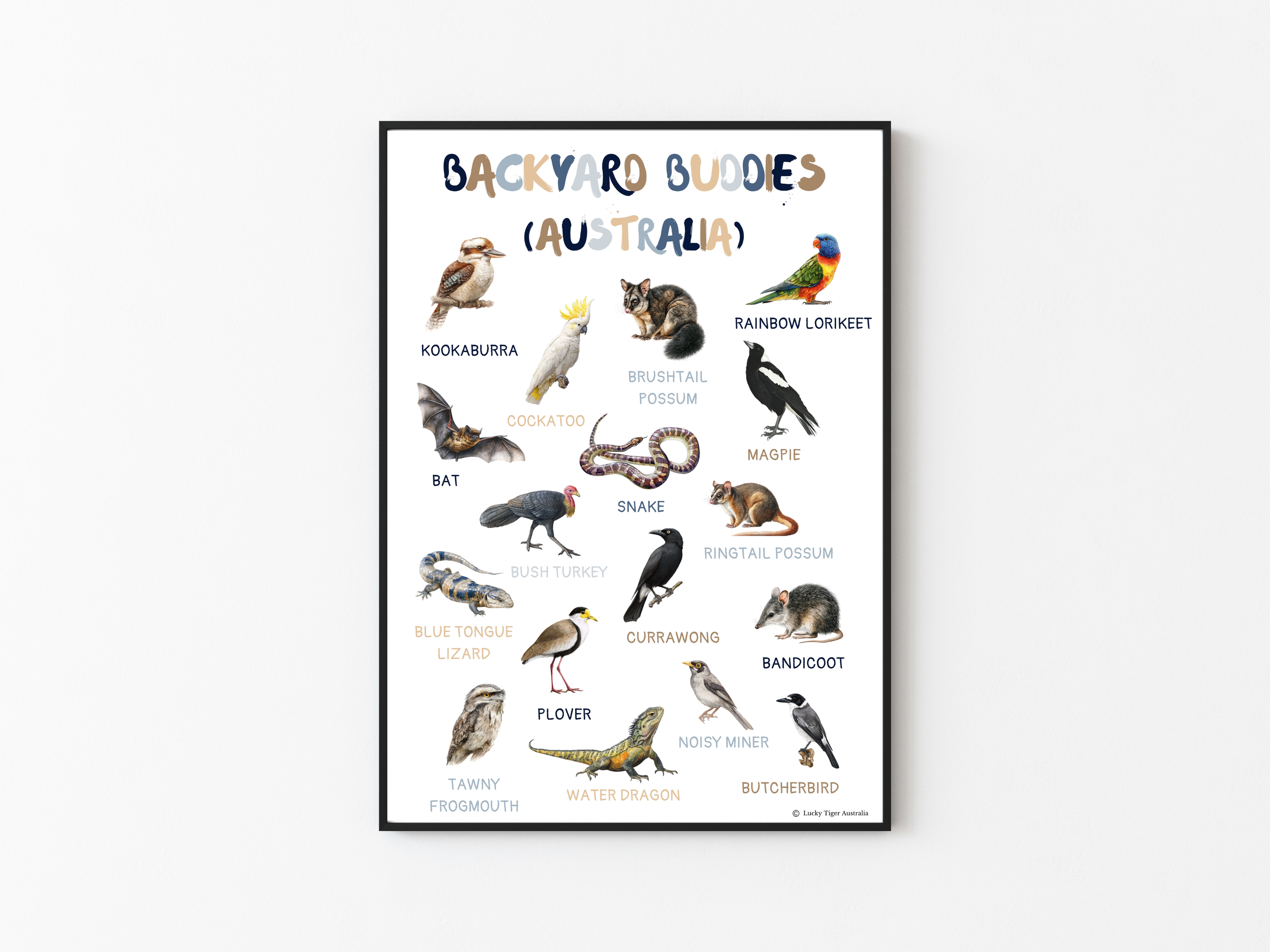 BACKYARD BUDDIES A3 DIGITAL DOWNLOAD POSTER