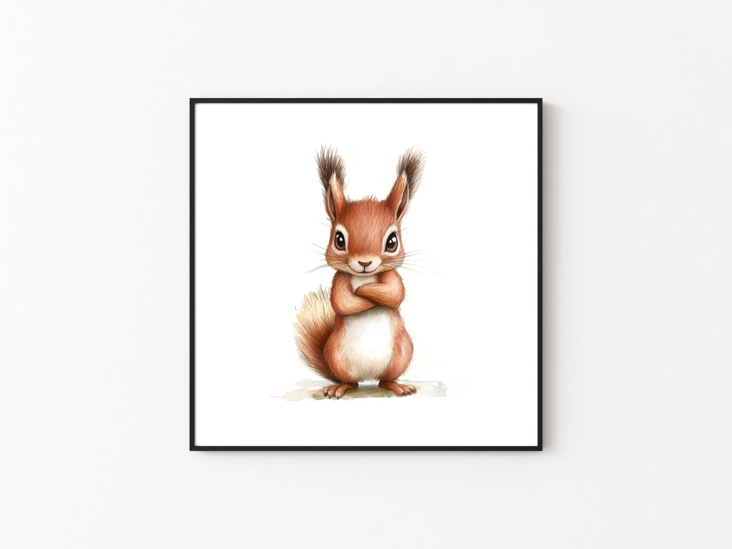 SQUIRELL NURSERY PRINT