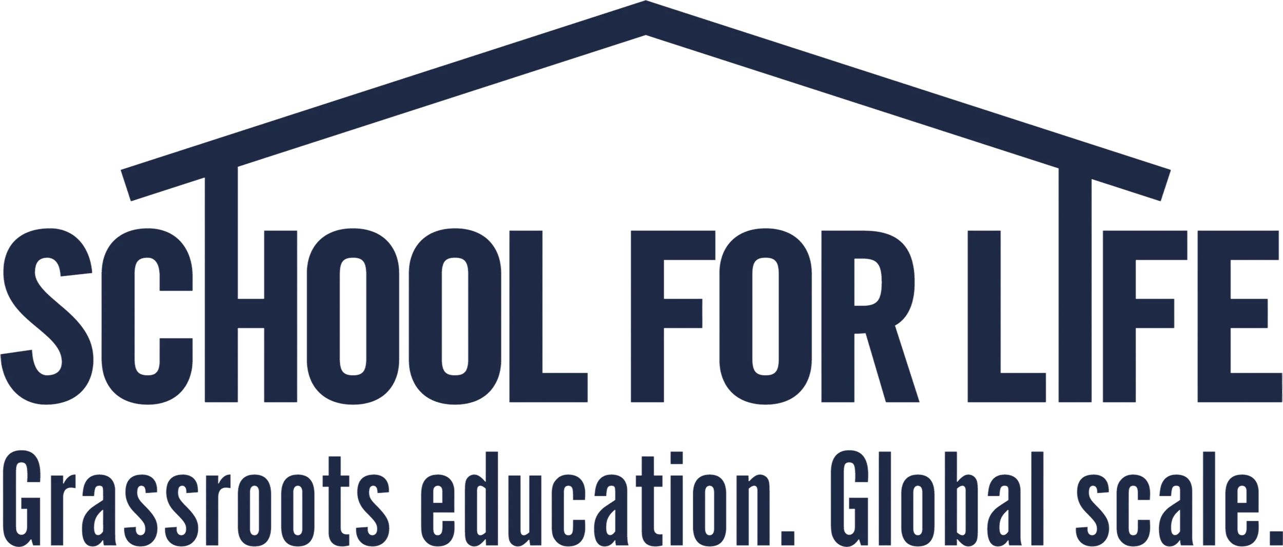School for Life Foundation logo — the charity Lucky Tiger supports with 5% of all poster sales.