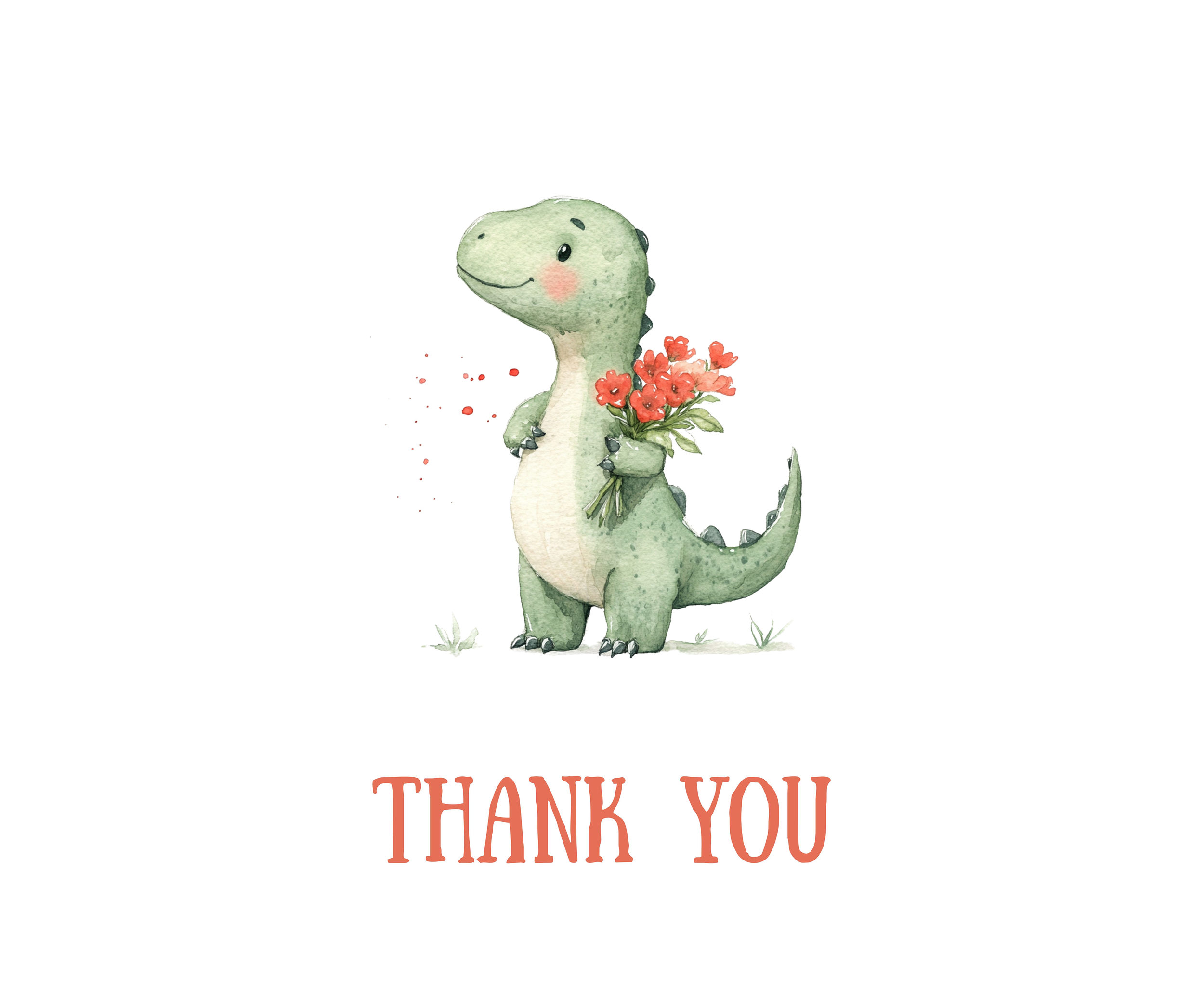 DINOSAUR WITH FLOWERS THANK YOU CARD.png