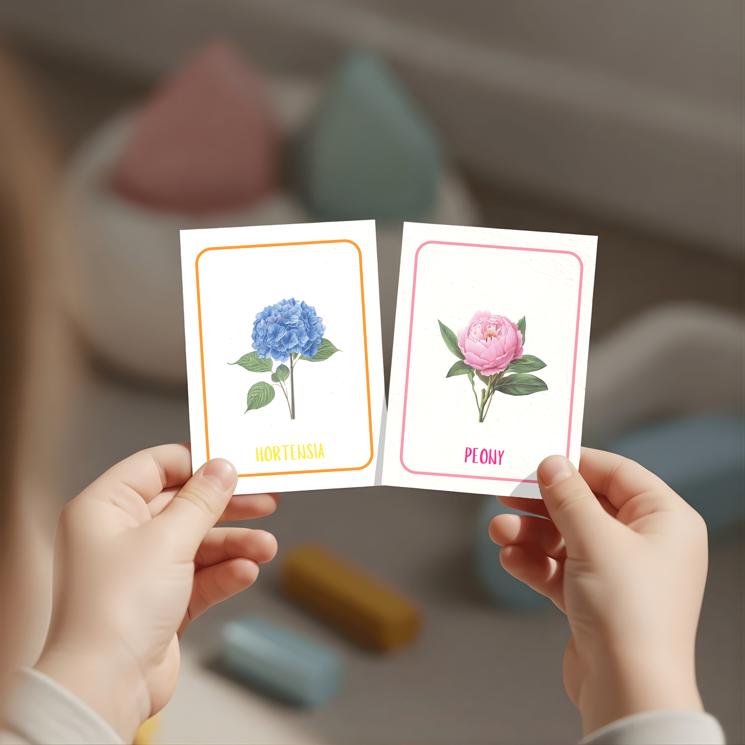 FLOWERS A6 DIGITAL DOWNLOAD FLASH CARDS