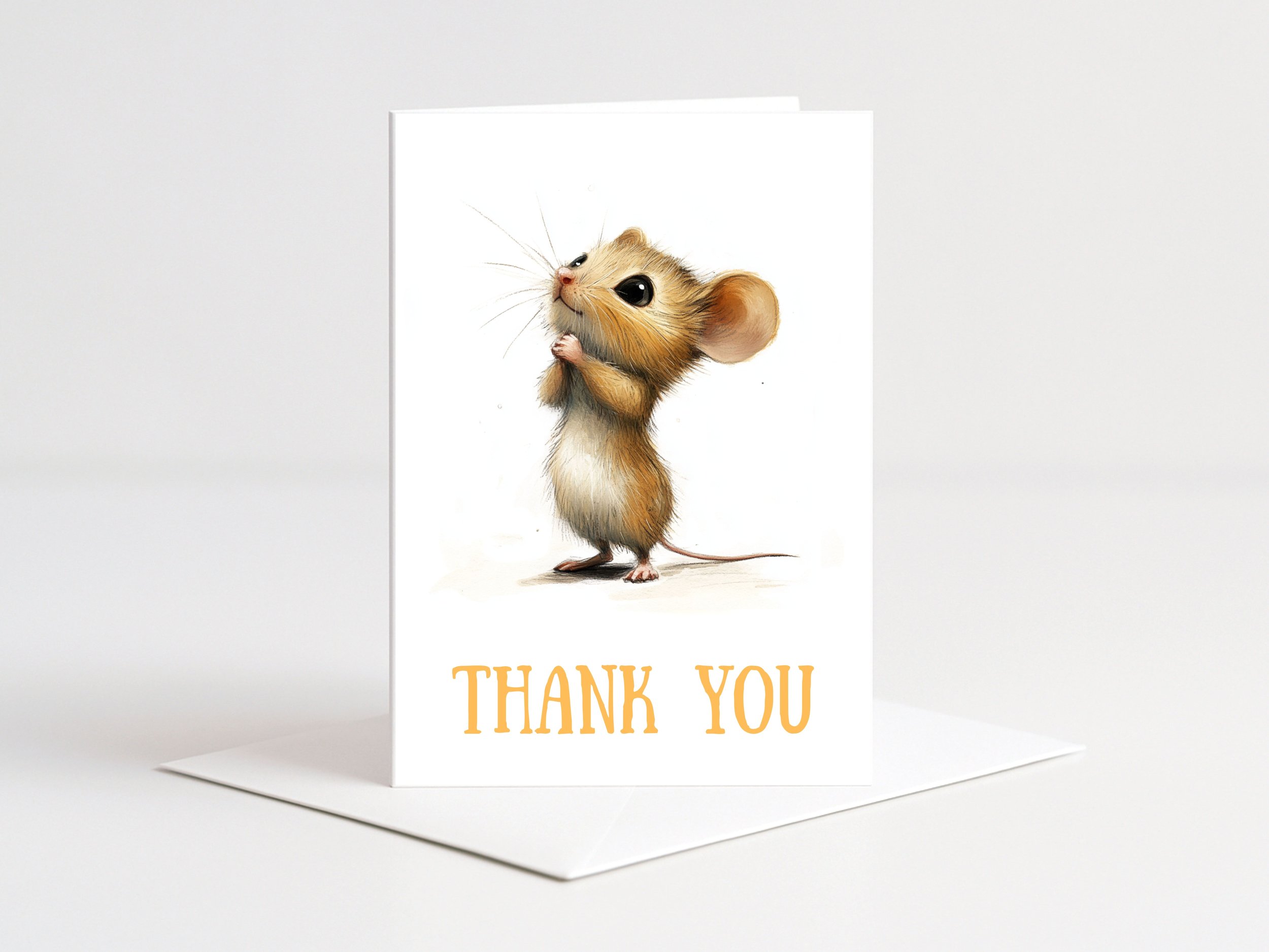 LITTLE MOUSE THANK YOU CARD