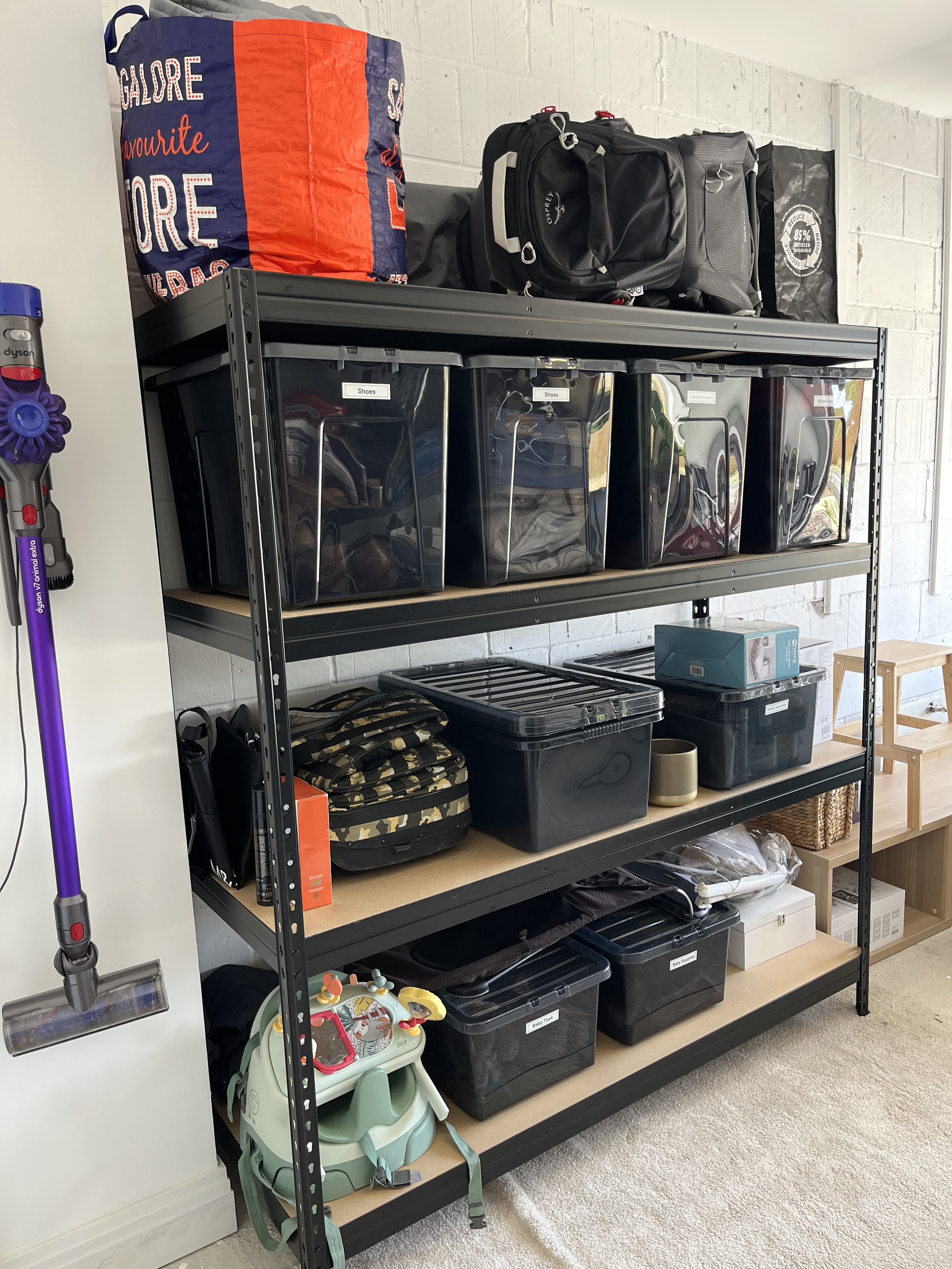 After garage clear out & organising