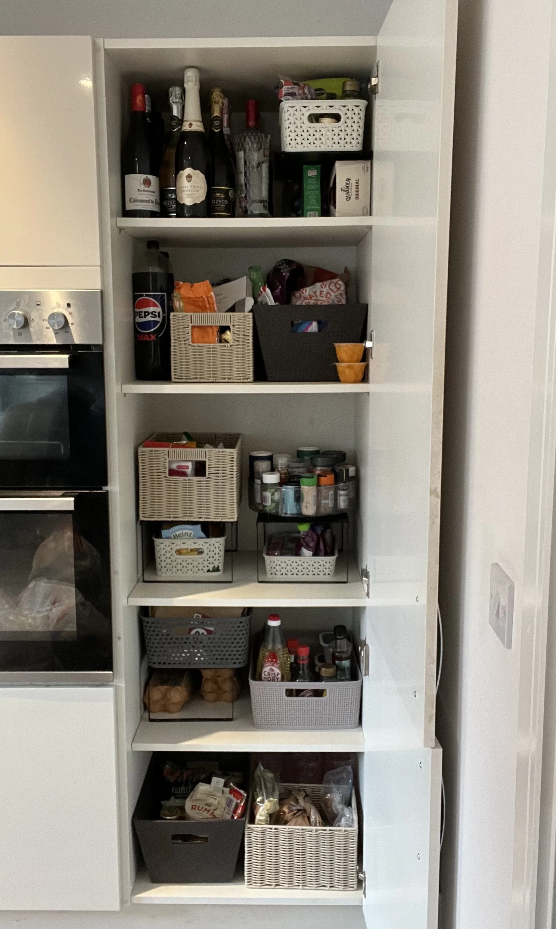 After - Kitchen cupboard clear out