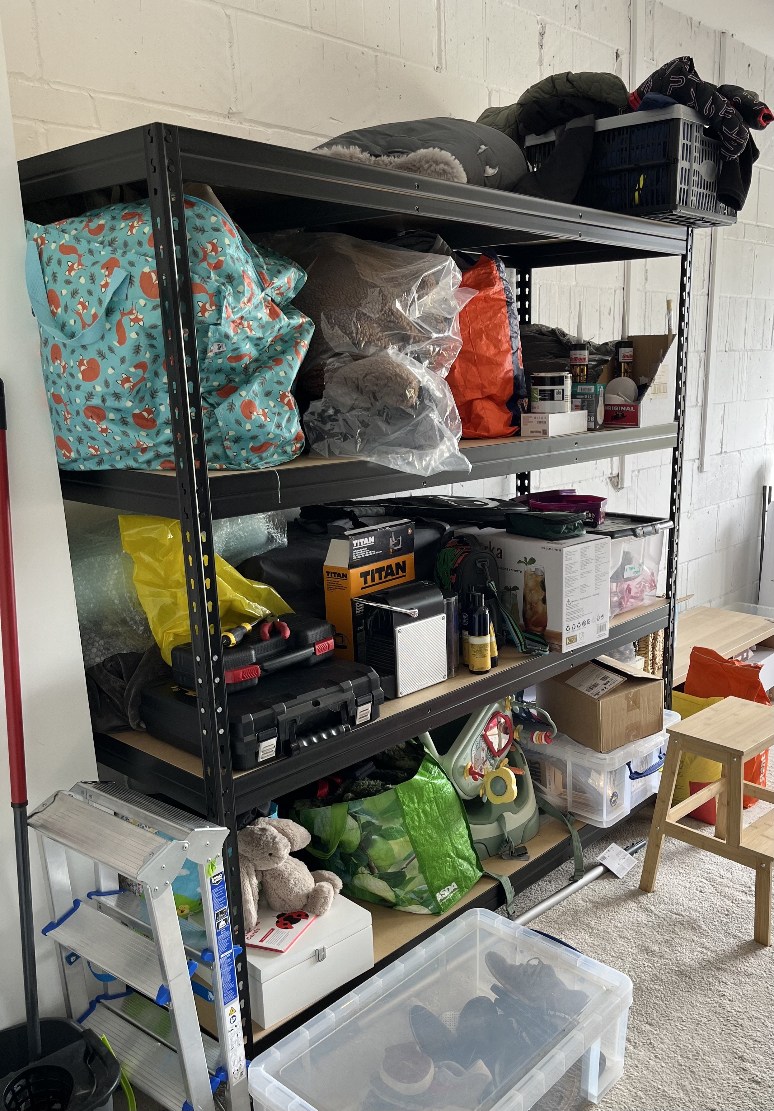 Before garage clear out & organising