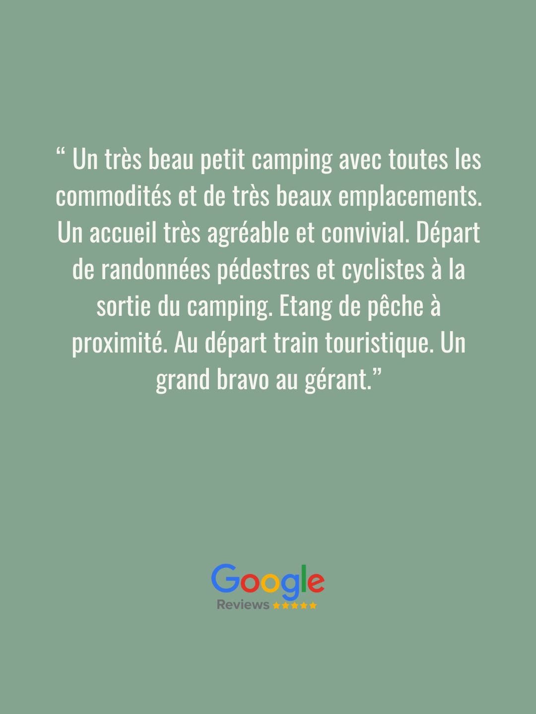 Avis Google Camping