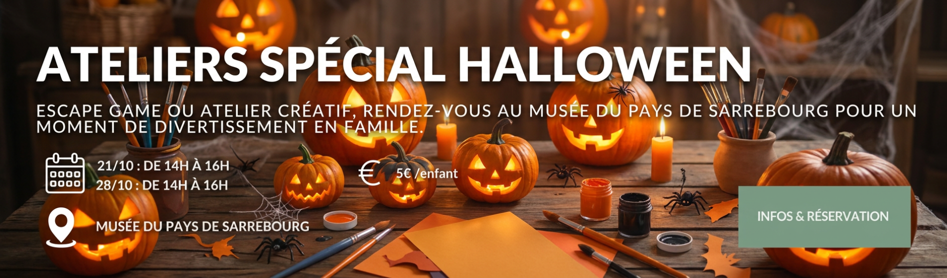 Ateliers créatif Halloween Sarrebourg Moselle Sud