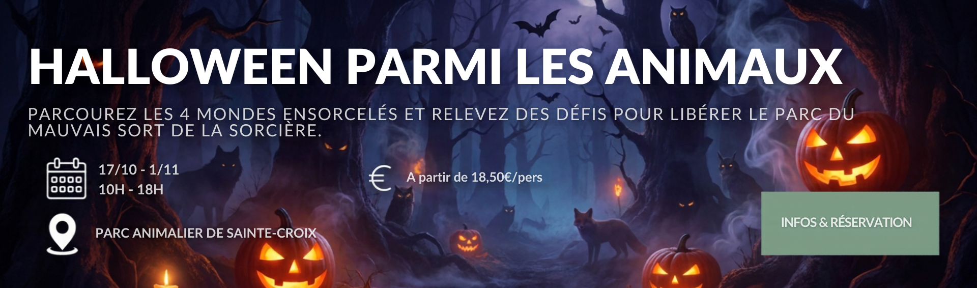 Hallowenn au parc animalier de Sainte-Croix