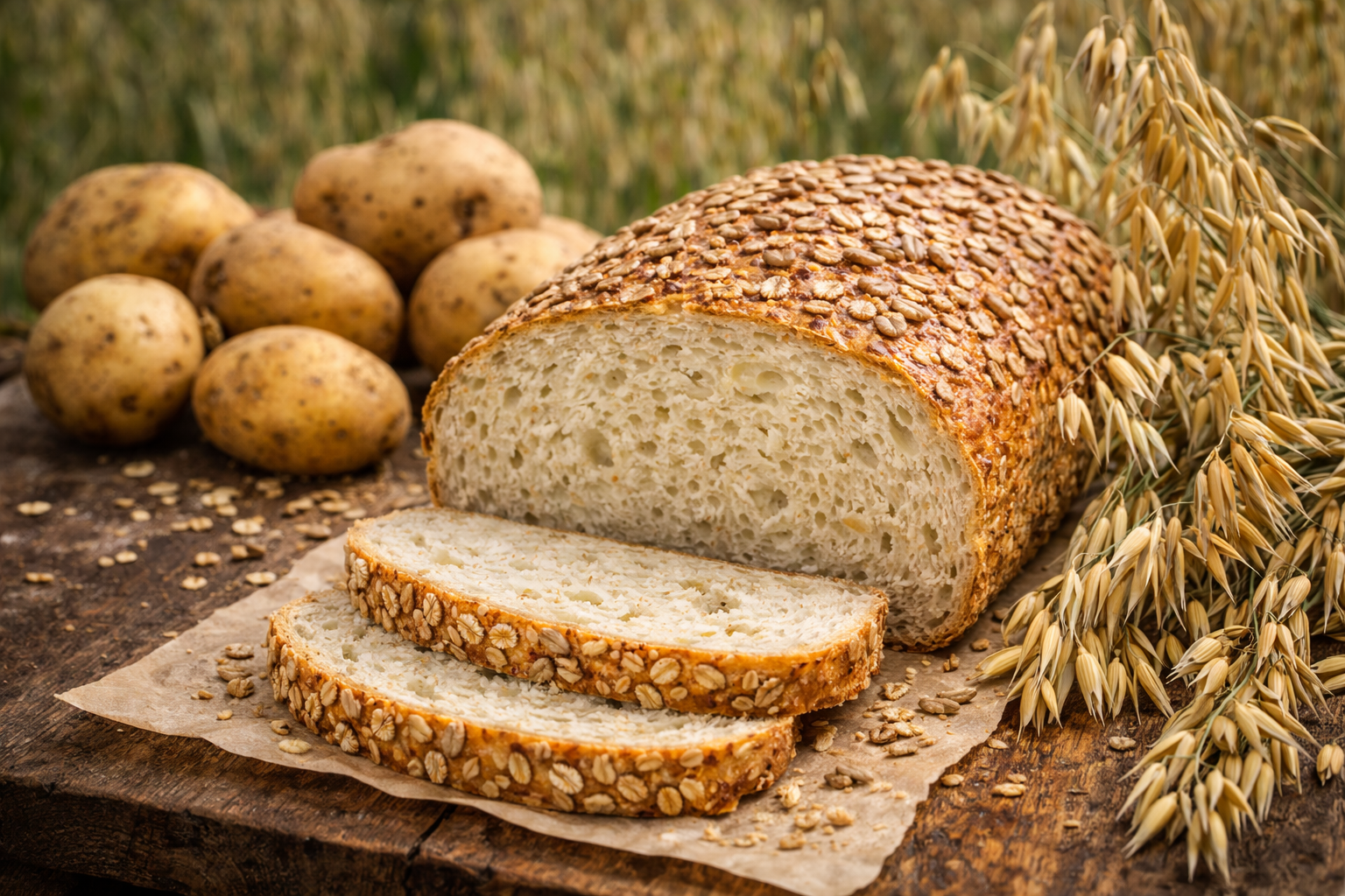 Groft kartoffel brød