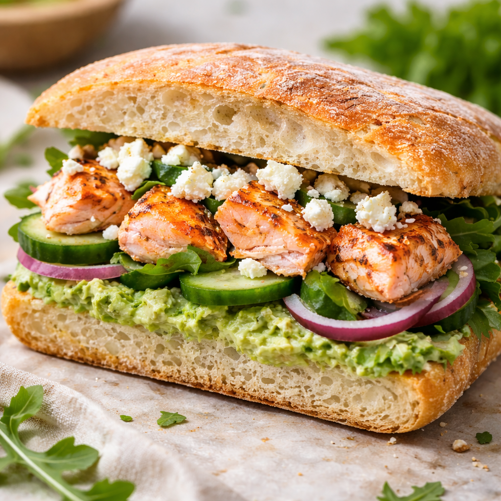 Cremet Laksesandwich