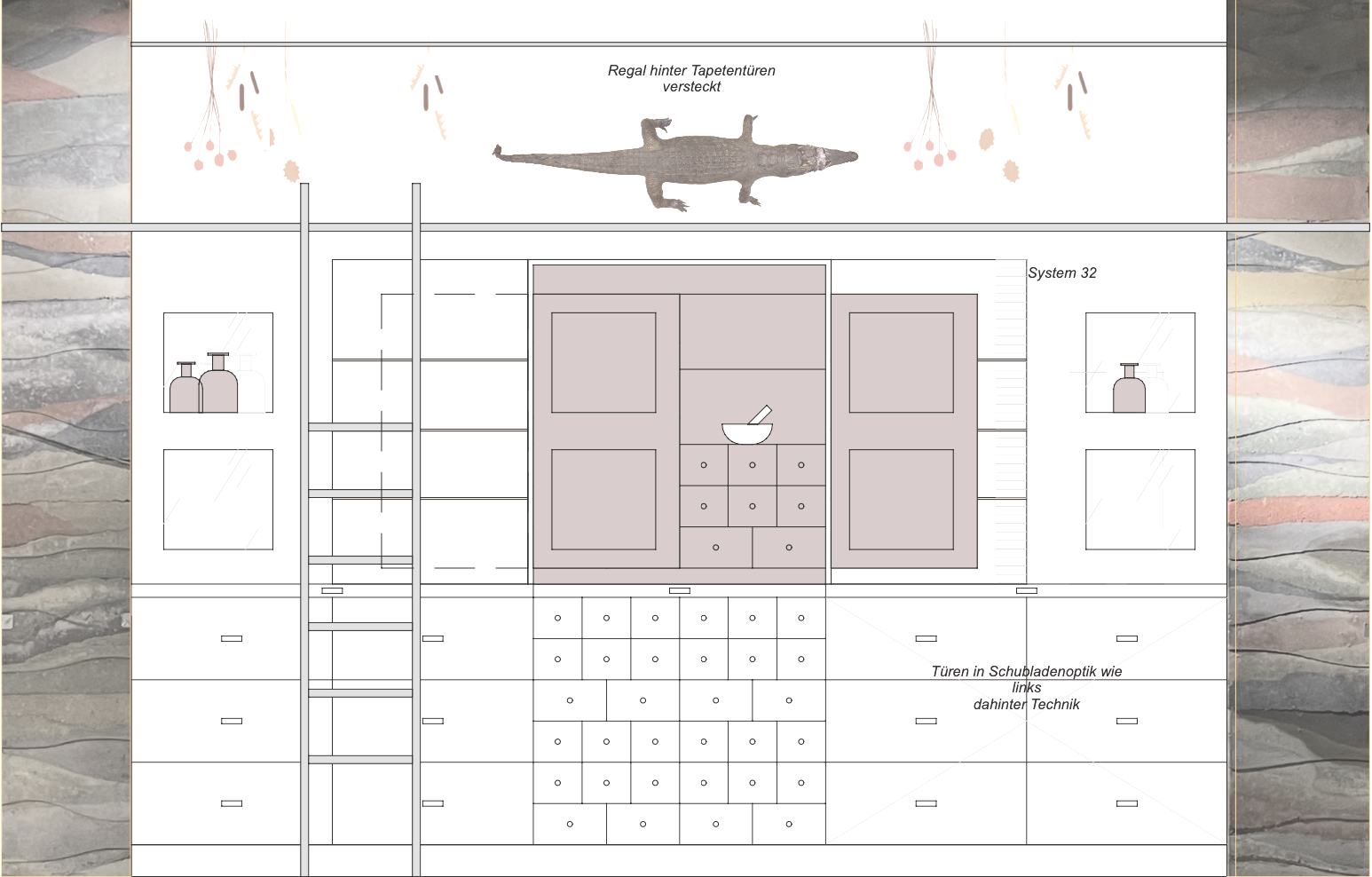 Gartenentrée Renaissance-Schloss