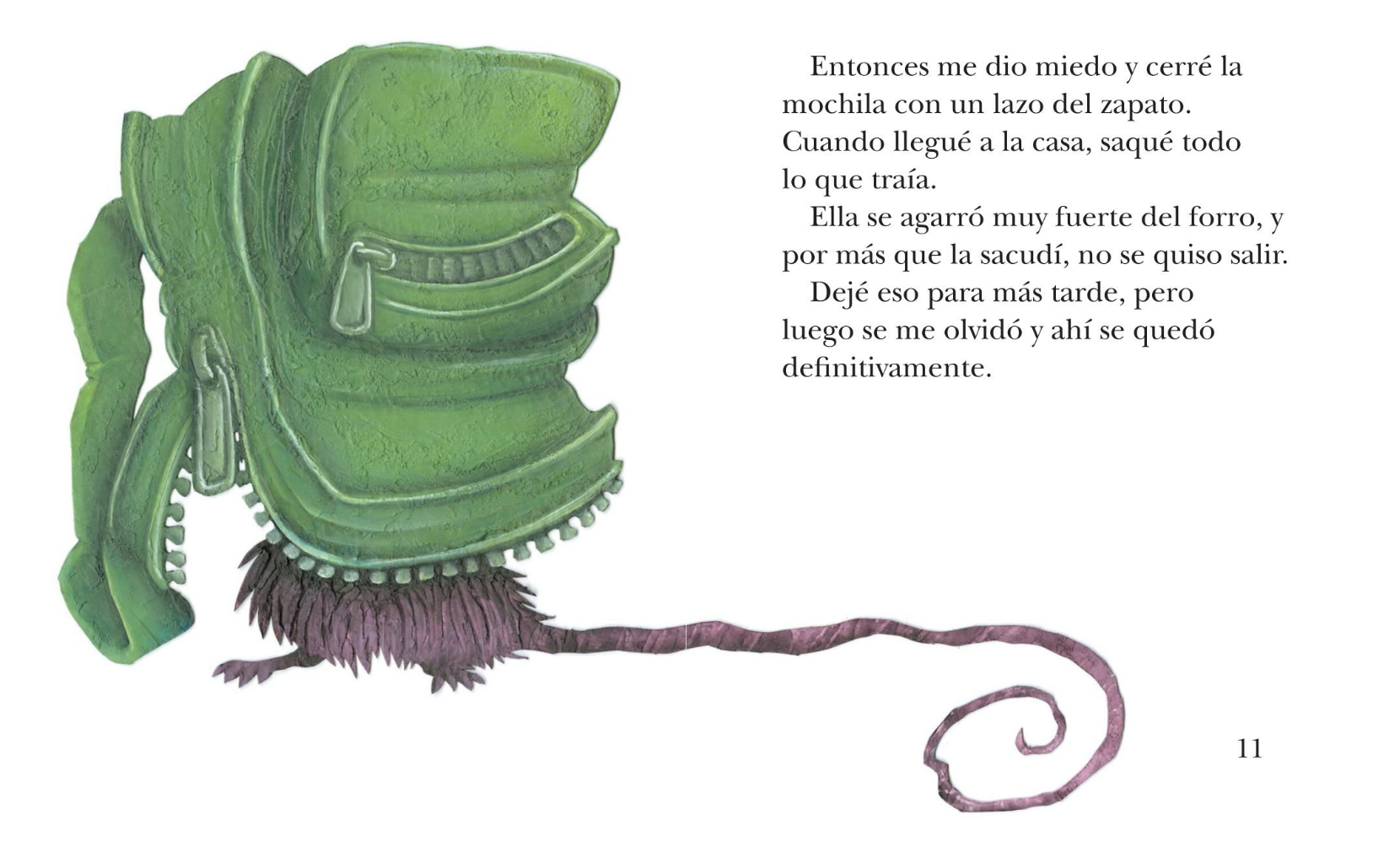 Una zarigüeya en mi mochila