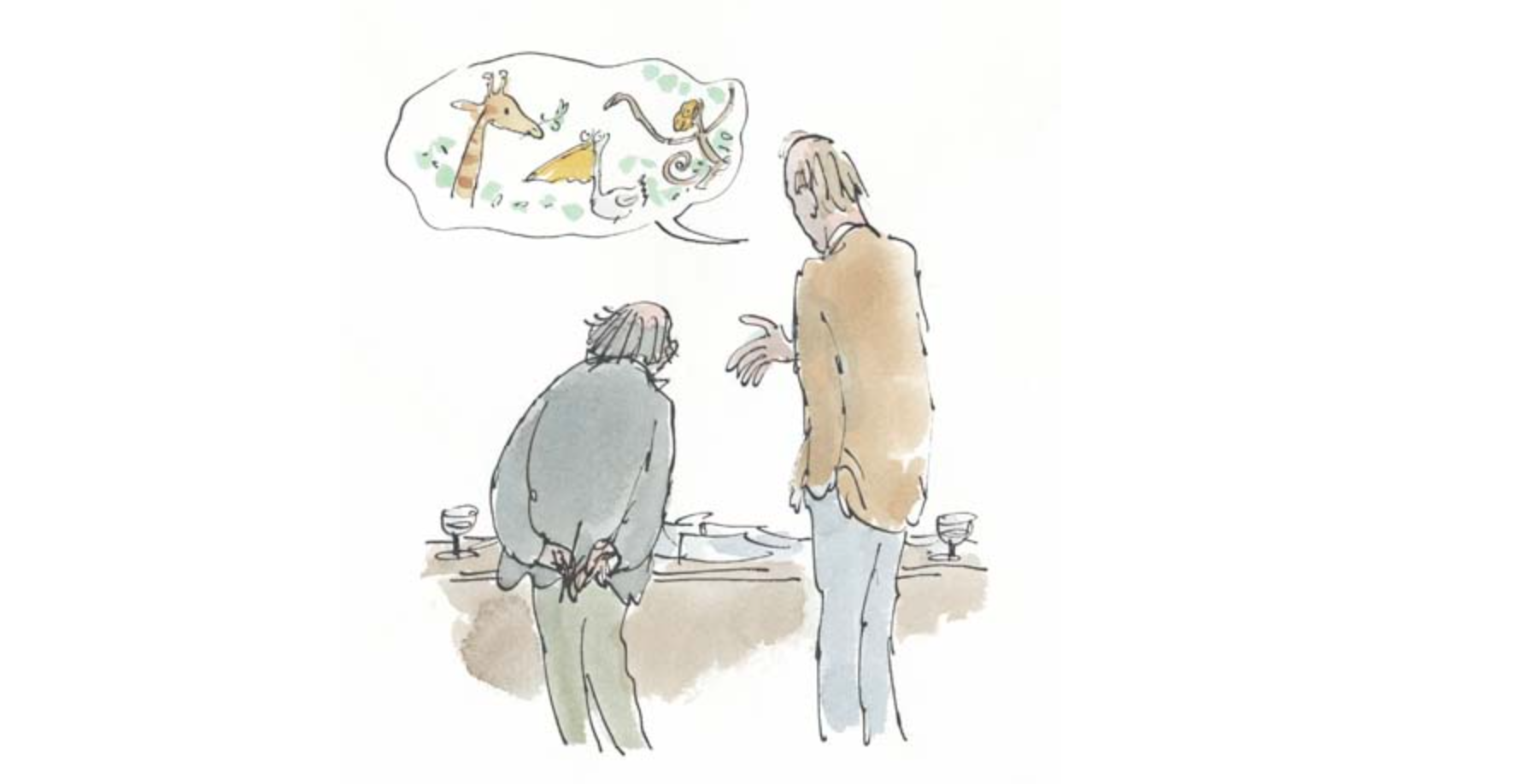 Quentin Blake y Roald Dahl