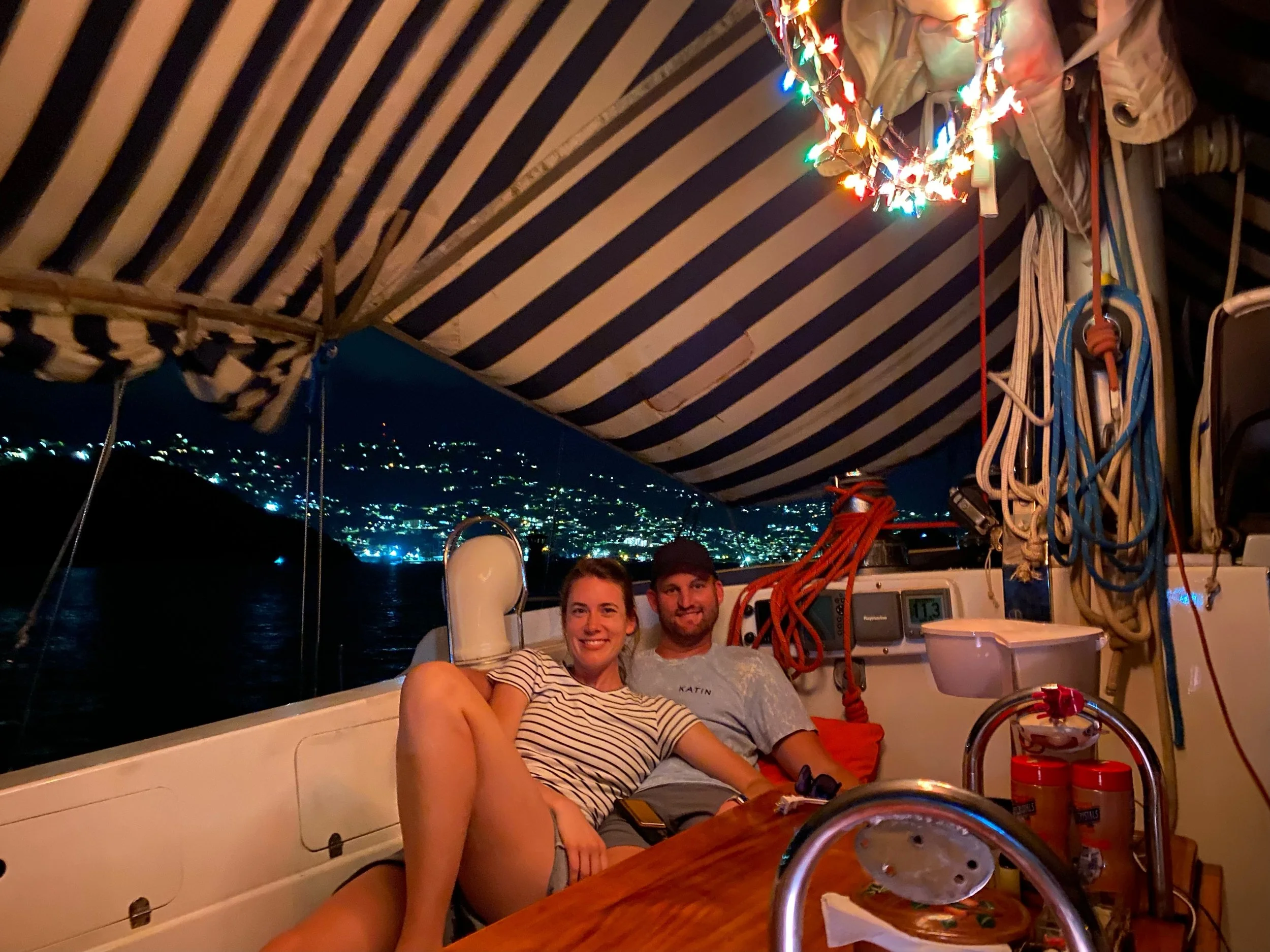 Nick and Erika on Taboo Sailing Yacht Virgin Islands