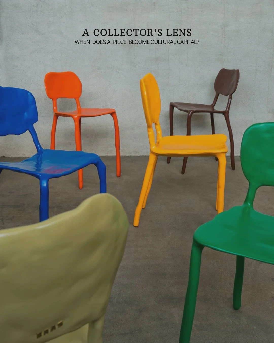 Collectible design is defined by exclusivity, yes, but it goes beyond that.

Authorship and intention are key to realising the collectibility of a piece, however, it is also important to understand where it stands within the landscape of design and t