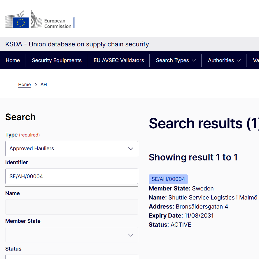 SSL blir Approved Haulier – redo för de nya EU-kraven 2027