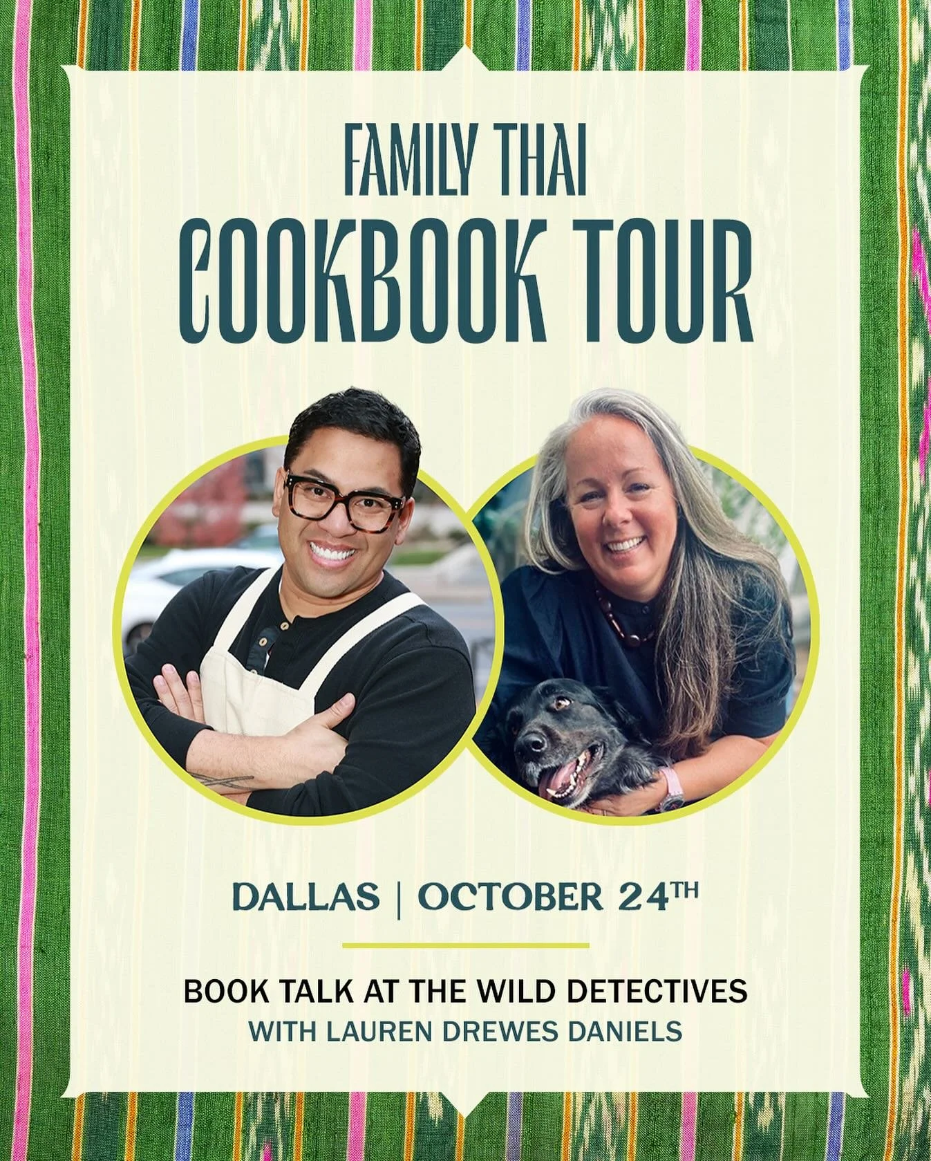 Book Talk : Dallas 
Today at The Wild Detectives I will be joining @laurendrewesdaniels for a chat (and perhaps a sip) to discuss my cookbook Family Thai, Bringing the Flavors of Thailand Home. If you’re around, please stop by and support @thew