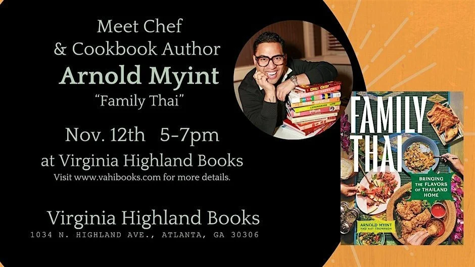 Atlanta!!!! I&rsquo;ll be at Virginia Highlands Bookstore tonight from 5-7pm for a little meet and greet and book signing celebration my cookbook Family Thai.  If you&rsquo;re around, it&rsquo;d be great to see you!!! 🫶🏽
@vahibooks

@monacreative @
