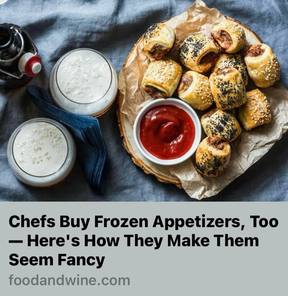 Food &amp; Wine : Party Hacks
Some chefs were asked how we elevate store bought nibbles. 
Click on link in bio to see what everyone said. 

&lsquo;The simplest way to upgrade store-bought appetizers? Caviar. &ldquo;You can &lsquo;high-low&rsquo; some
