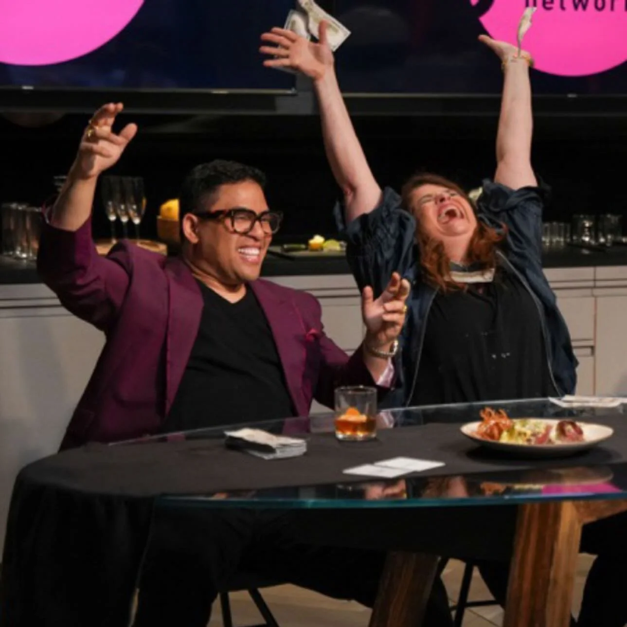 Happy New Year! 
The new season of Wildcard Kitchen premiered last night.  Three Chefs, Three Rounds, many curve balls and Cash&hellip;Cash&hellip;Cash.  Grateful for opportunities like this. Winning $10,000 was also pretty nice. 😉 

Thanks @foodnet